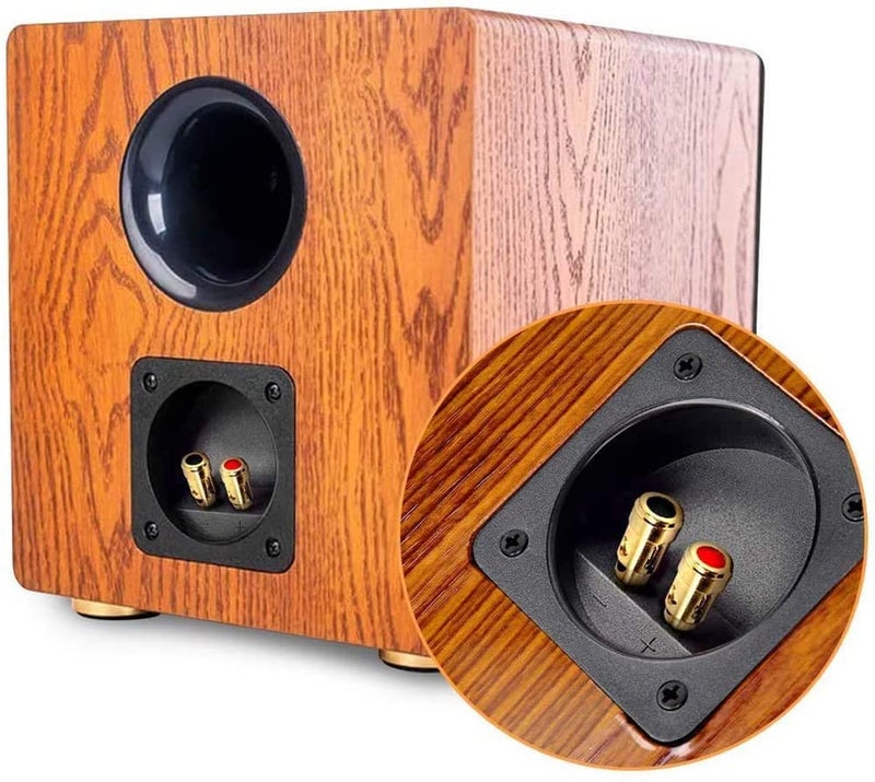 YTYKINOY 2 Pcs 3.1â€ Double Binding Round Gold Plate Push Spring Loaded Jacks Speaker Box Terminal Cup - Image 5